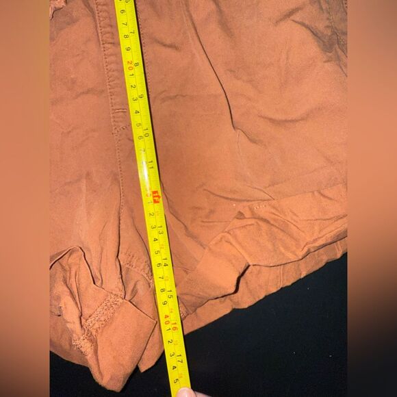 Abercrombie & Fitch Rust Colored High waisted Cotton Shorts size Small EUC - Picture 7 of 7